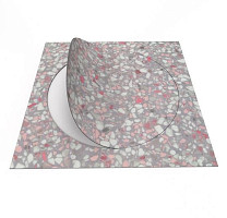 Forbo Allura Material 63588DR7 pink terrazzo circle фото 2 | FLOORDEALER